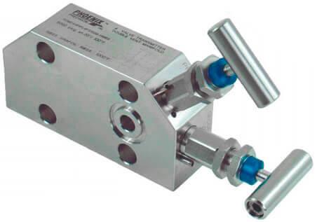 Phoenix Precision P2MDV2H 2-Valve Double Vent Manifold